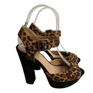 SM Leopard Platform Shoes Size 6